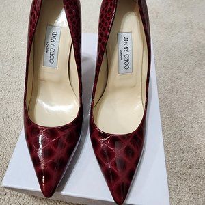 Womens Prented Patent Heel